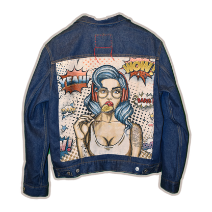 PopUp Girl Denim Jacket - AMORELLE